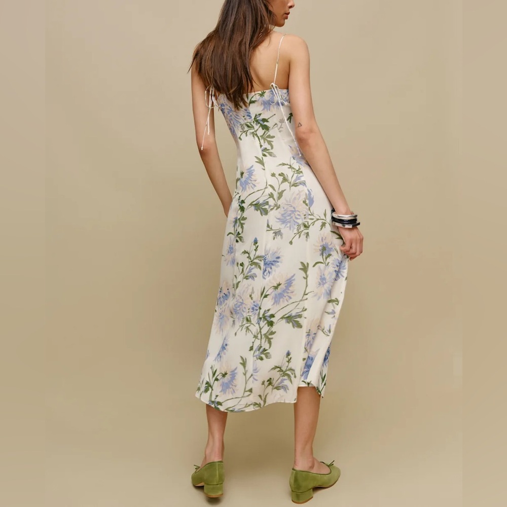 Reformation Emely Dress In Serenity, new without tags, never worn. - Picture 4 of 6